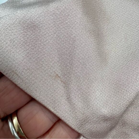 River Island Pink Satin Button Front Cami Top Women's Size 6 - Picture 7 of 11